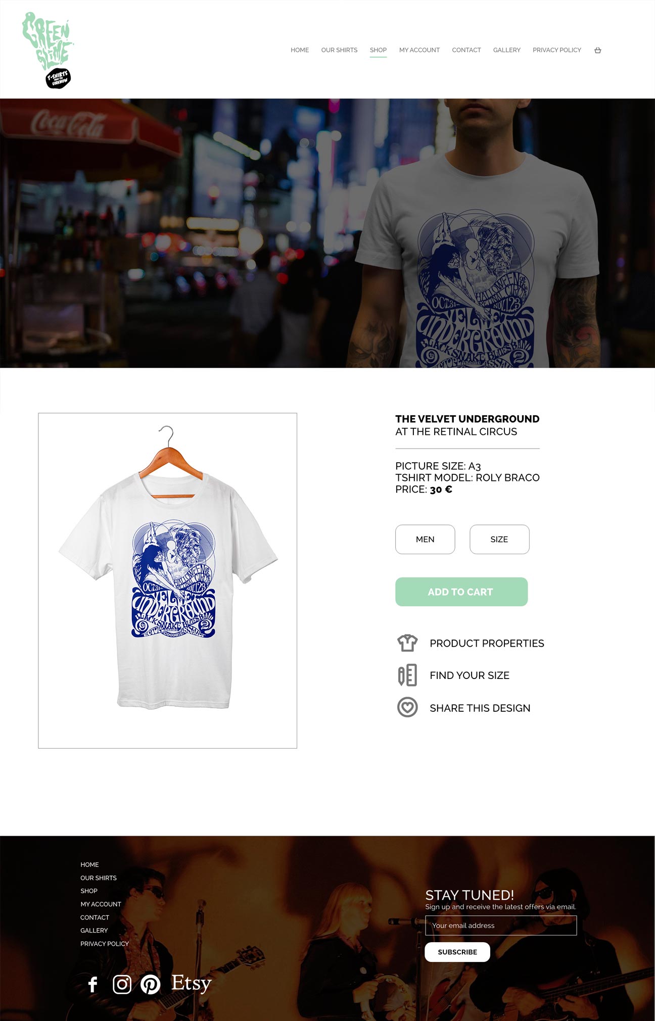 Diseño web y e-commerce de Green Slime Shop