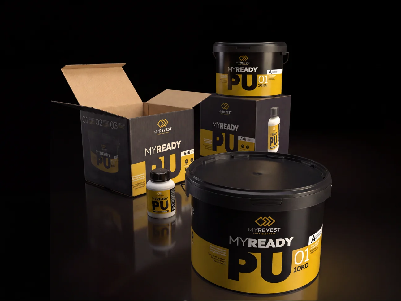 Conjunto de cubos y caja MYReady PU