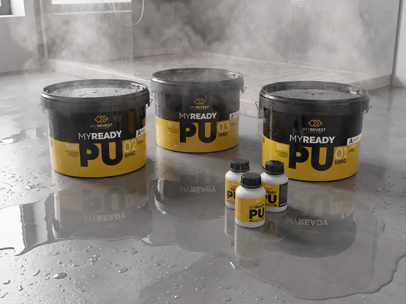 Diseño de cubos MYReady PU impermeable