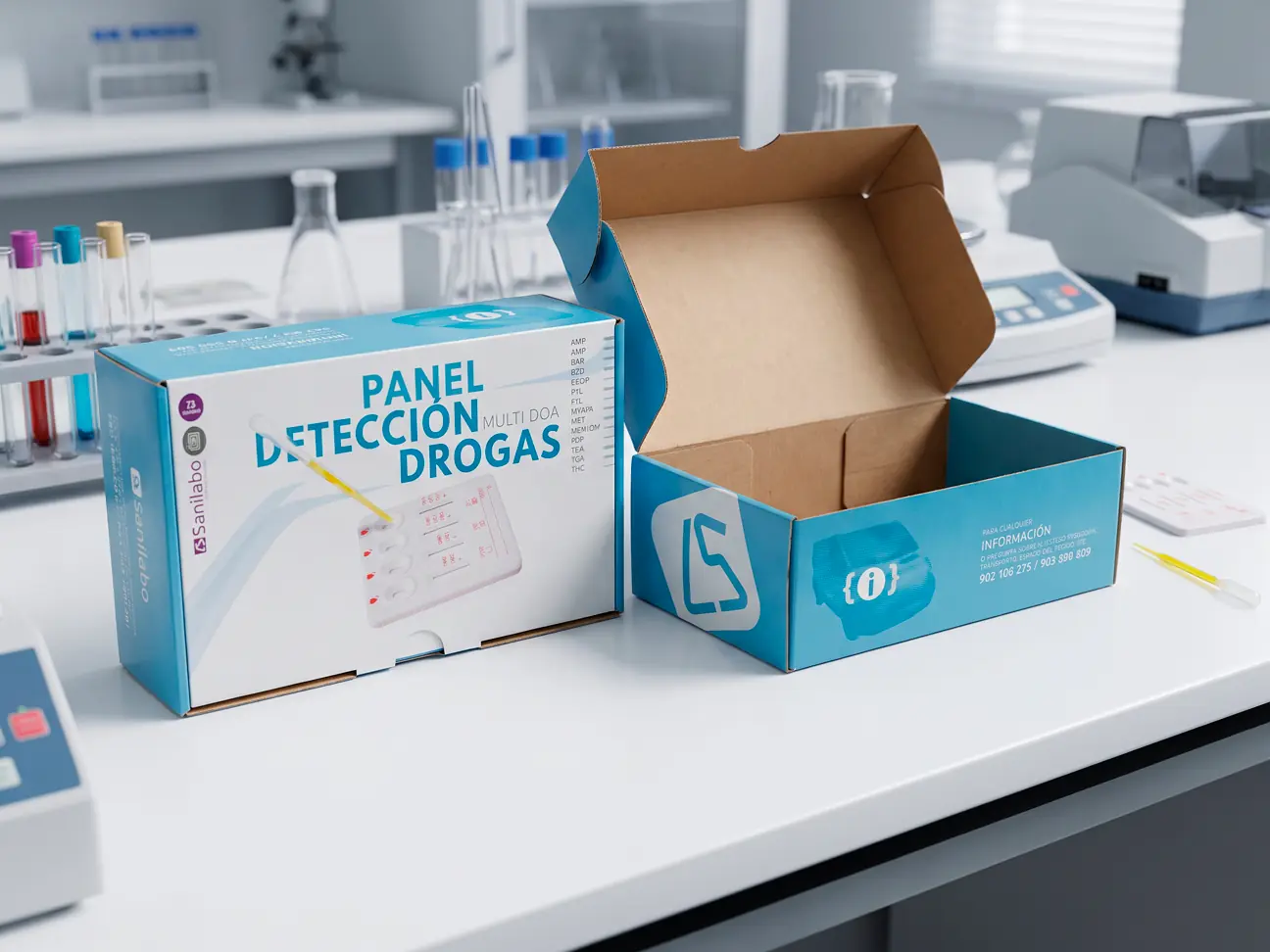 Aplicación del código de color en packaging Sanilabo