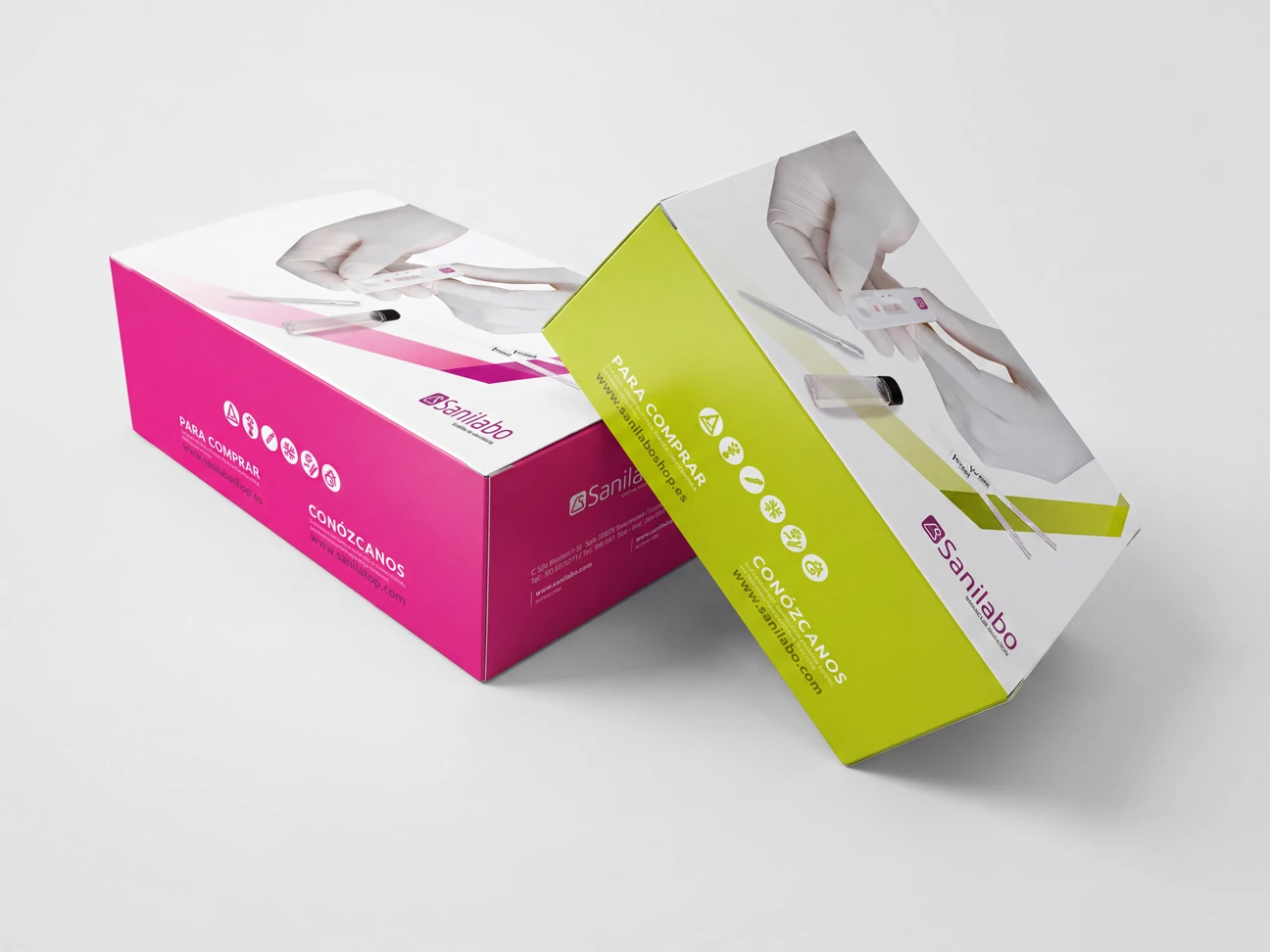 Packaging Sanilabo para tests de detección